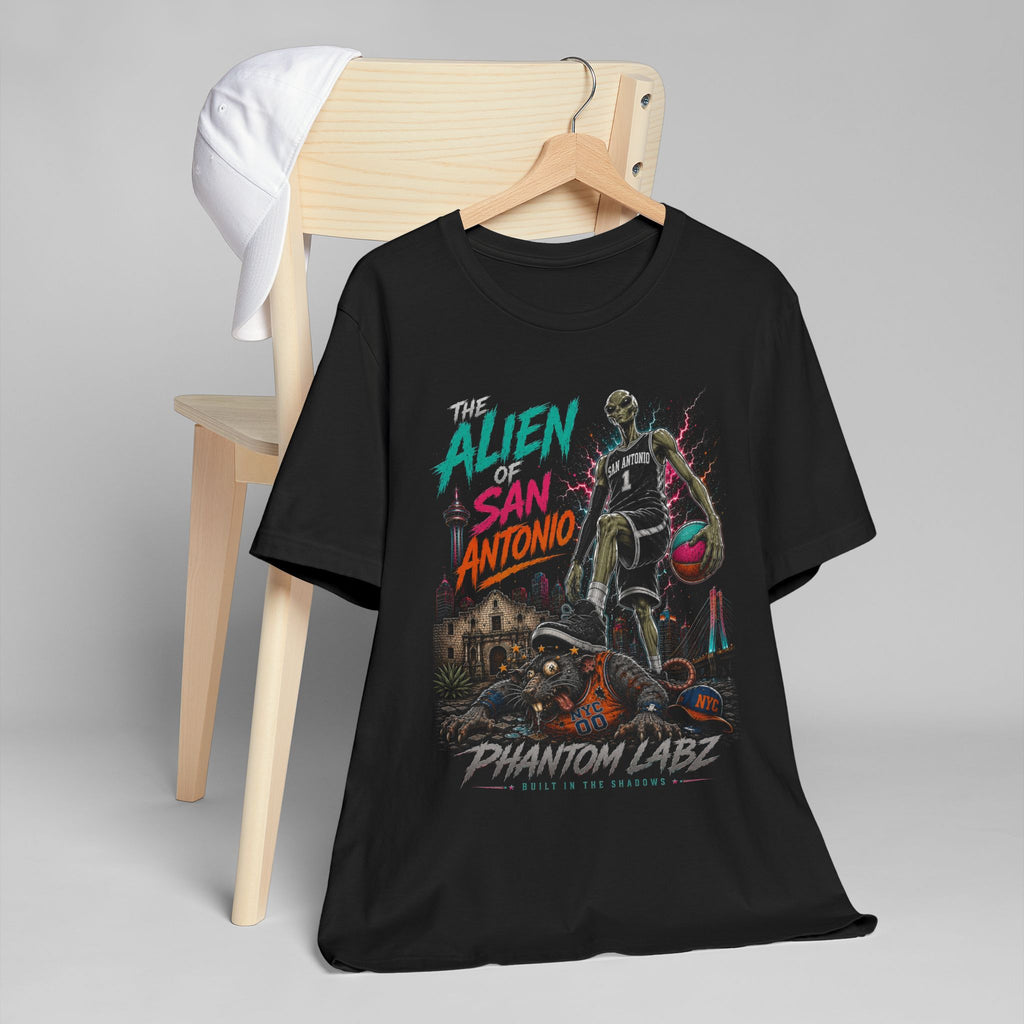 Alien of San Antonio Basketball T-Shirt -Phantom Labz Sports Tee